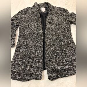 Lauren Conrad black/gray knit blazer jacket